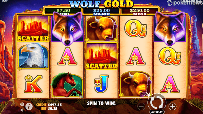 wolf gold slot review